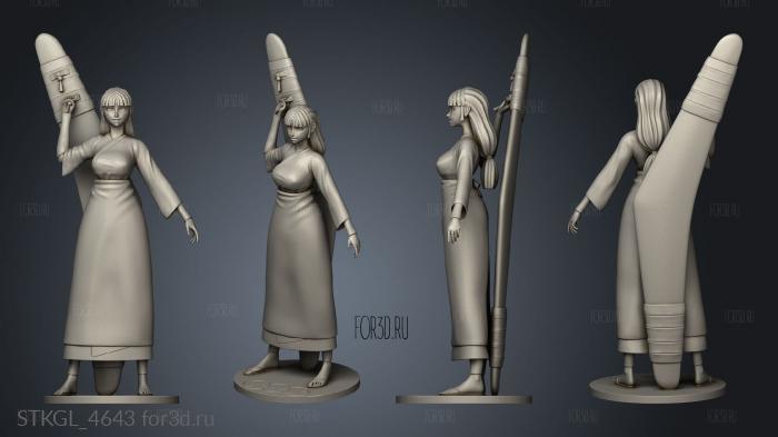 Sango Inuyasha NSFW stl model for CNC