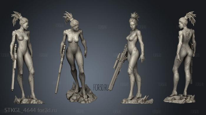 SARAH KERRIGAN stl model for CNC