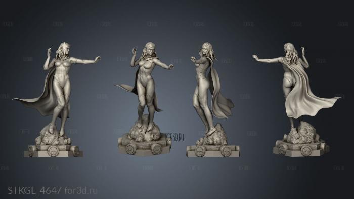 scarlet witch stl model for CNC