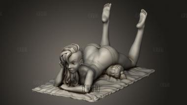 Обнаженная леди с держателем телефона 3d stl модель для ЧПУ