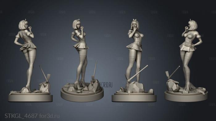 Sexy Snow White stl model for CNC