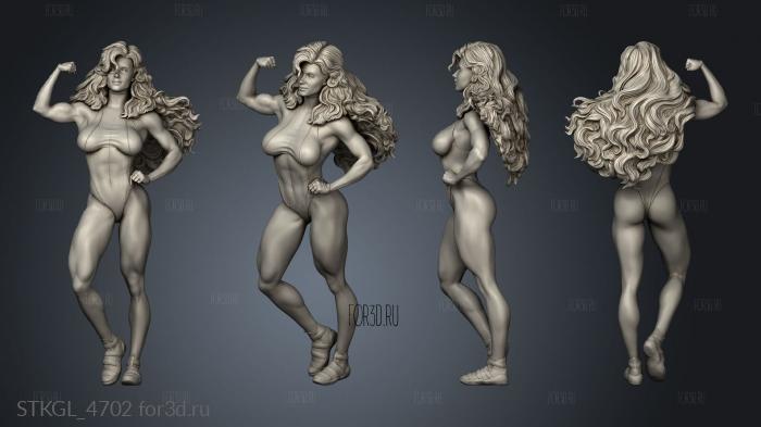 She Hulk stl model for CNC