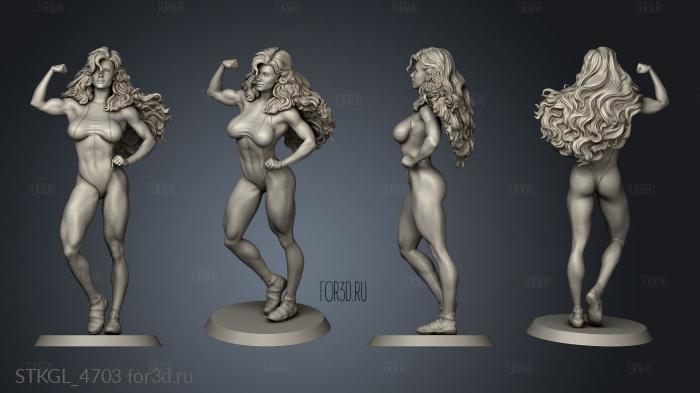 She Hulk stl model for CNC