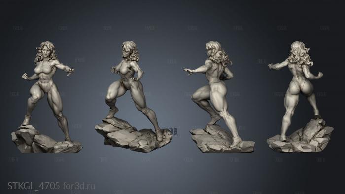 She Hulk DEFAULT stl model for CNC