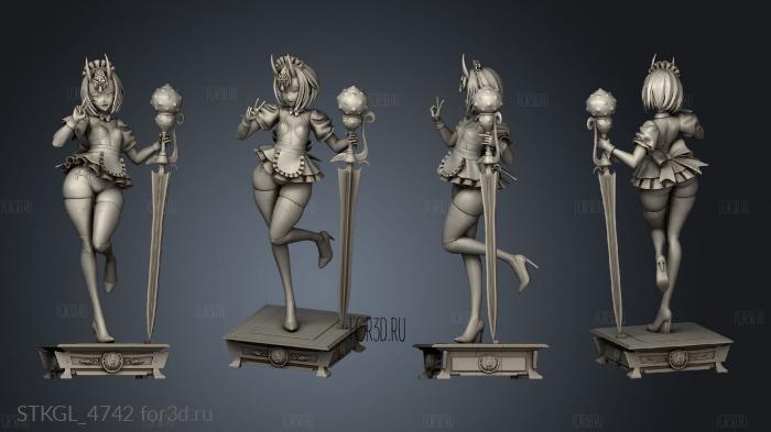 Shuten Douji Maid stl model for CNC