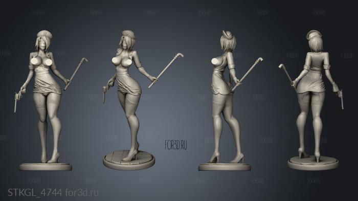 Silent Hill NURSE stl model for CNC