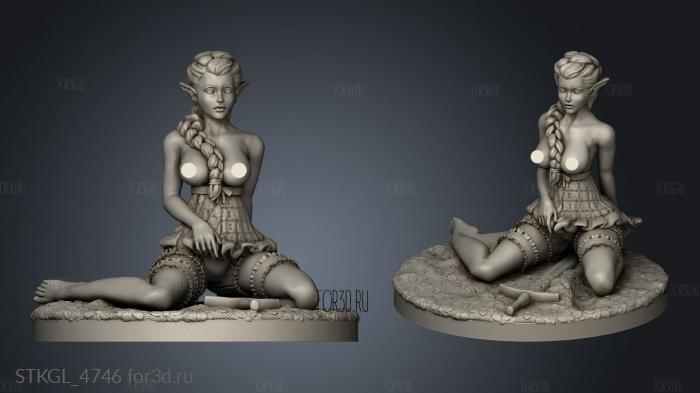 Sisters the Dawn stl model for CNC