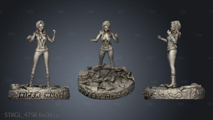 Sniper Wolf mgs stl model for CNC