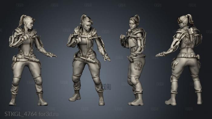 Sonya Blade Mesh stl model for CNC