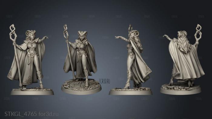 Sorceress stl model for CNC