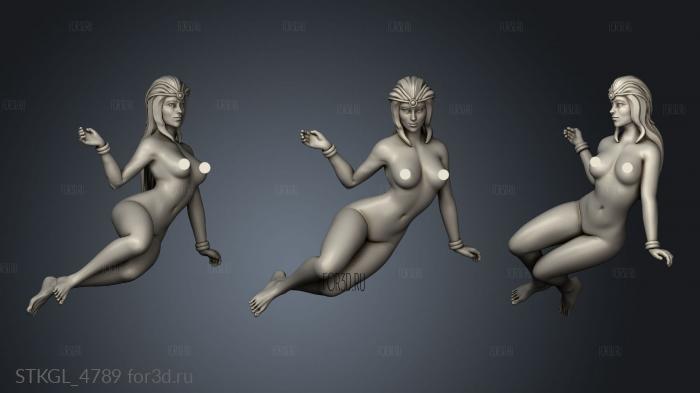 Space Princess NSFW princes naked stl model for CNC