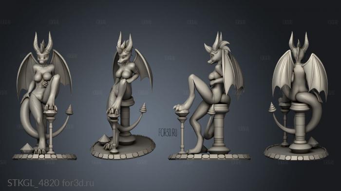 Spyro sexy Fem stl model for CNC