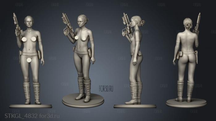 Star Wars Padme Amidala Padme NSFW stl model for CNC