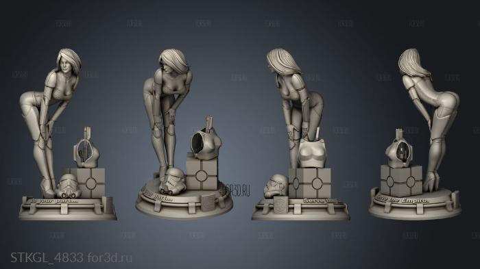 Star Wars Stormtrooper Girl stl model for CNC