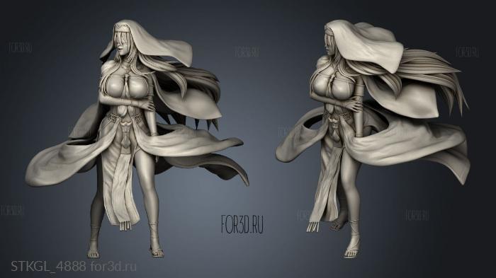 Sword Maiden TWO stl model for CNC