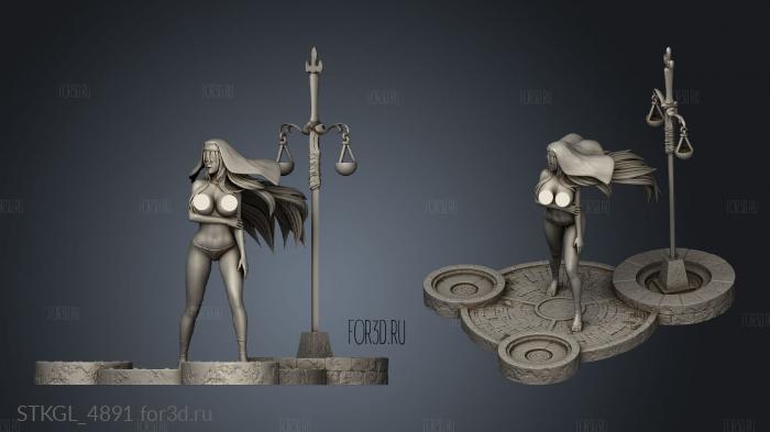 Sword Maiden Two NSFW stl model for CNC