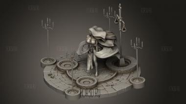 Дева Меча Два 3d stl модель для ЧПУ
