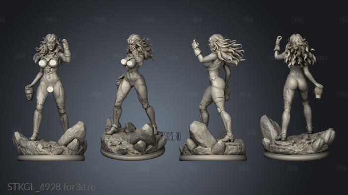 Thanos Girl nsfw stl model for CNC