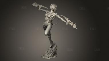 Двойной стрелок Леа 3d stl модель для ЧПУ