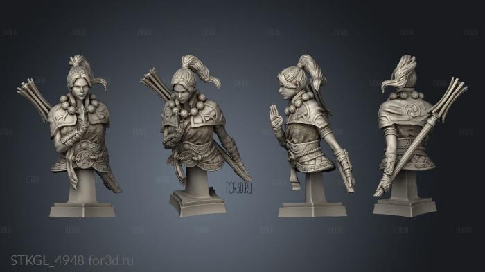 The Infinity and Void Female Monk PRE stl model for CNC