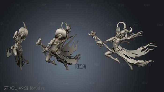 The Witches Witch stl model for CNC