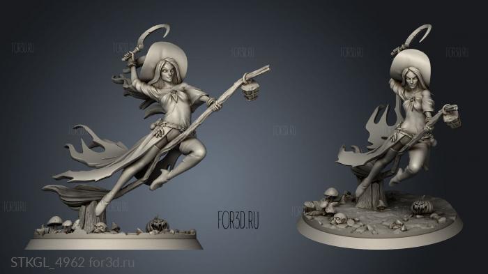 The Witches Witch stl model for CNC