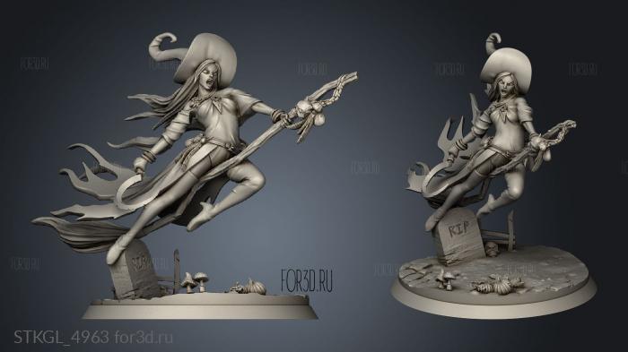 The Witches Witch stl model for CNC