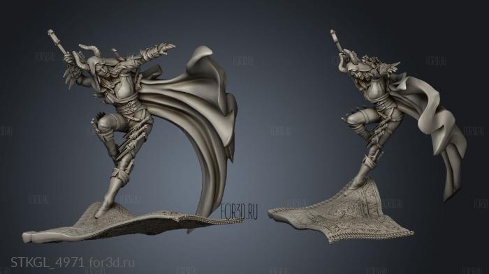 Thieves the Shadowlands Guild Banshee Sharpshooter Carpet stl model for CNC