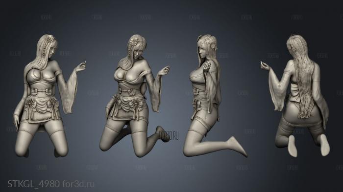 Tifa fantasy Kimonover Tifaver NSFW stl model for CNC