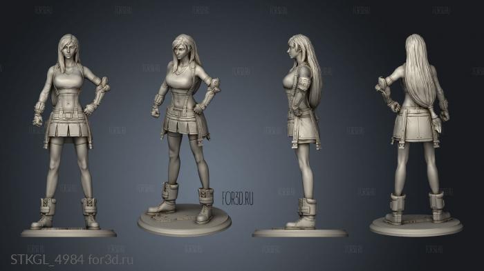 Tifa Lockhart Fantasy Remake stl model for CNC