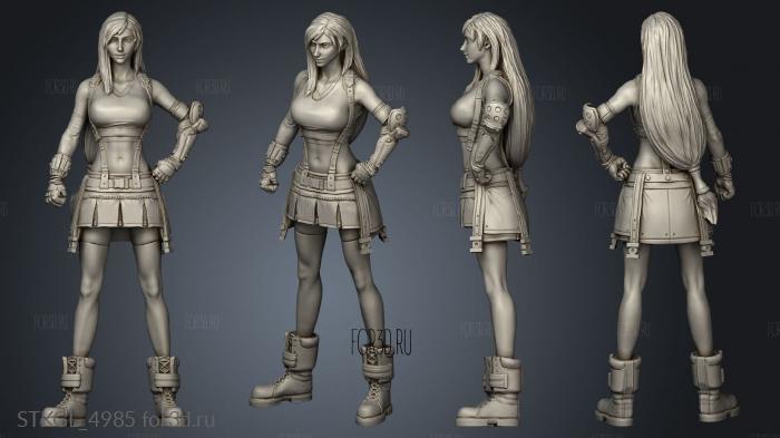 Tifa Lockhart Fantasy Remake base stl model for CNC