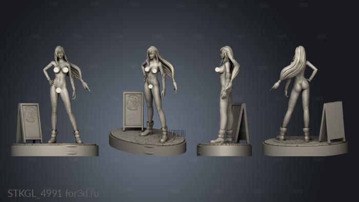 Tifa NSFW stl model for CNC