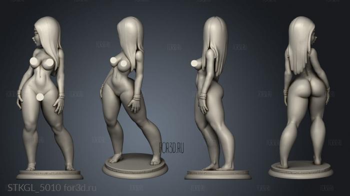 Yellow Sorceress NSFW Yel Sor naked stl model for CNC