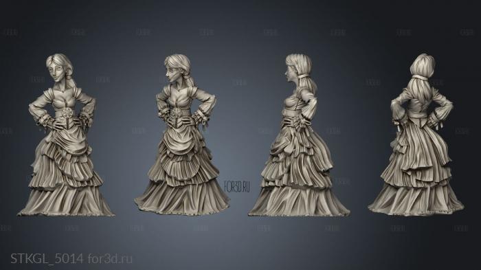 Townsfolkble Female stl model for CNC