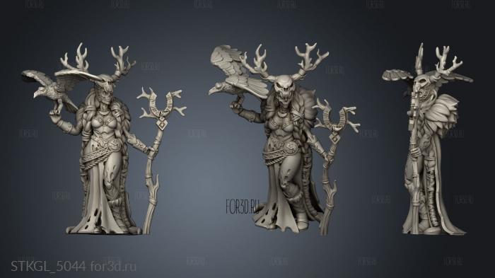 Undead Vikings UV Ragna priestess Hel stl model for CNC