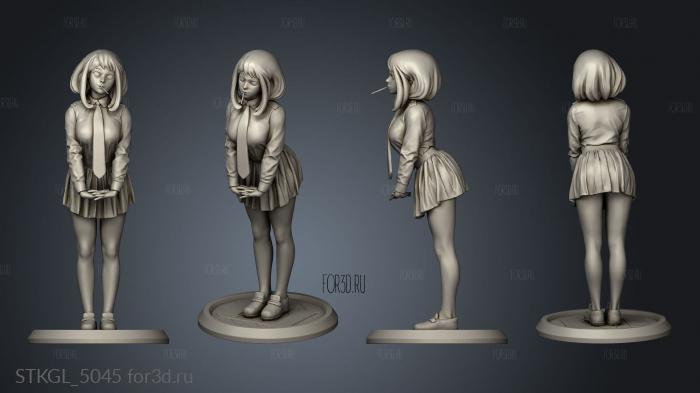 Uraraka School Dress stl model for CNC