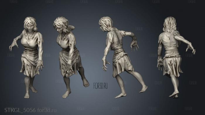 Vampire Spawn Female stl model for CNC