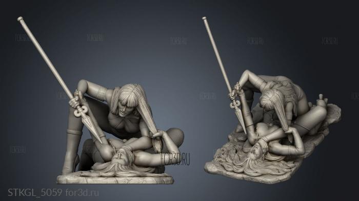 Vampirella Vs Lady Death Vamp 3d stl модель для ЧПУ