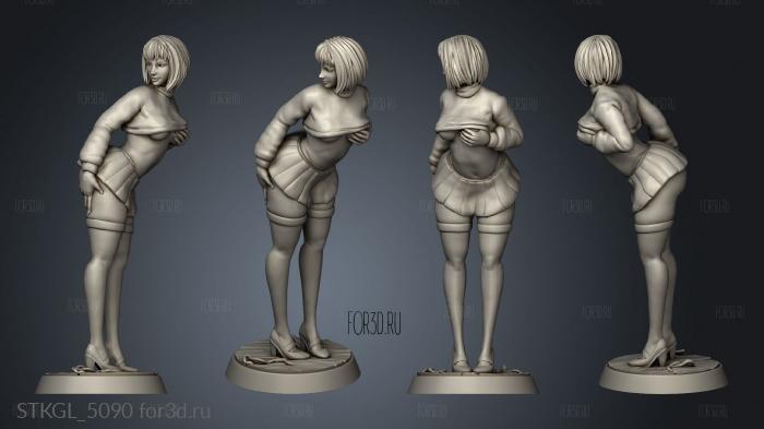 Velma Pinup Statuette Detailed stl model for CNC