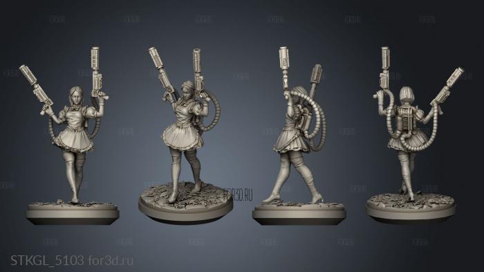 Victorian Punk Alice in Wonderland stl model for CNC