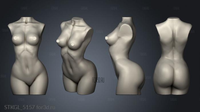 Woman stl model for CNC