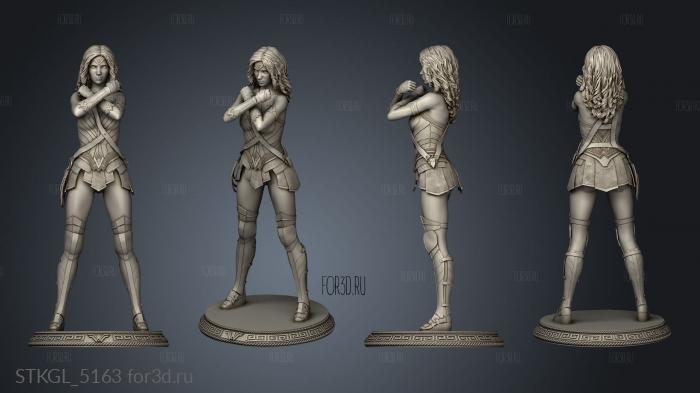 Wonder Woman format stl model for CNC