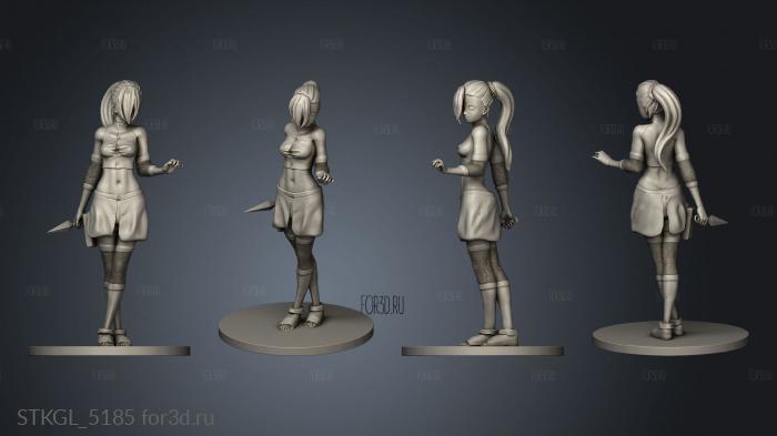 Yamanaka Ino Hentai vestida stl model for CNC