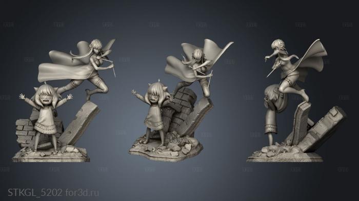 Yor Forger Anya 3d stl модель для ЧПУ