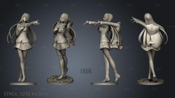 Yumeko NSFW base stl model for CNC