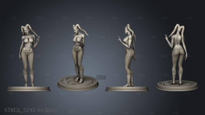 Aayla Secura Star Wars nsfw stl model for CNC