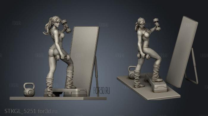 Sporty Irene 2 stl model for CNC