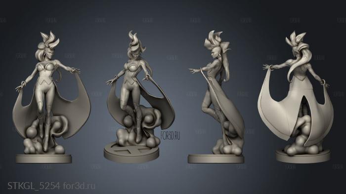 STORM STATUE KEYED stl model for CNC