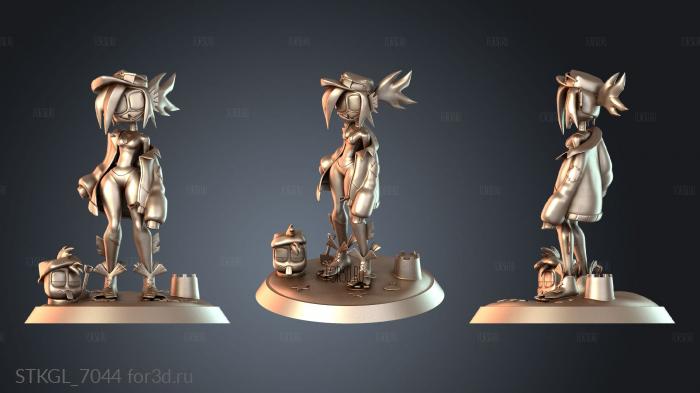 STKGL_7044 stl model for CNC