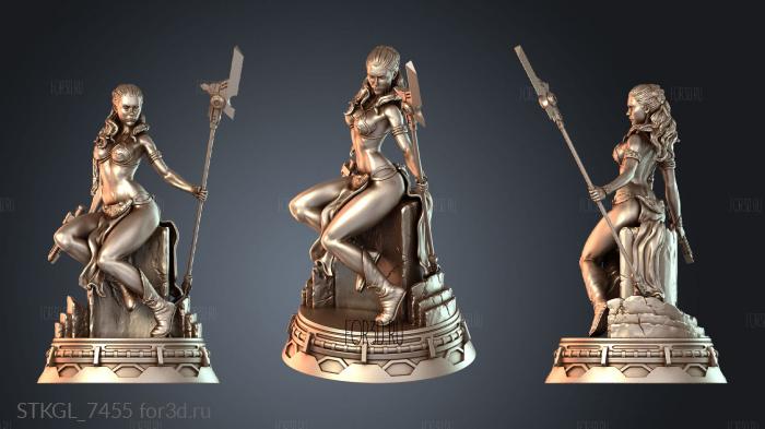STKGL_7455 stl model for CNC
